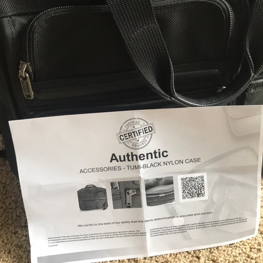 Tumi Alpha Nylon Computer Portfolio Briefcase Bag - image 5